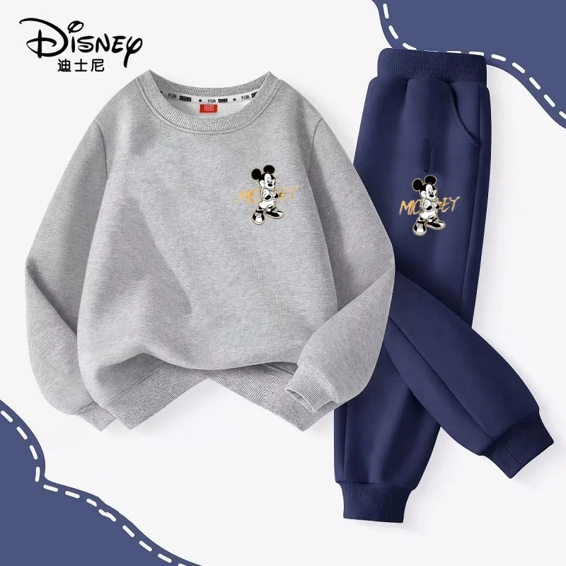 

Autumn Baby Girls Boys Clothes Set Children Disney Mickey Printing Sweatshirt Top and Pants Bottom 2Pieces Suit Cotton Tracksuit