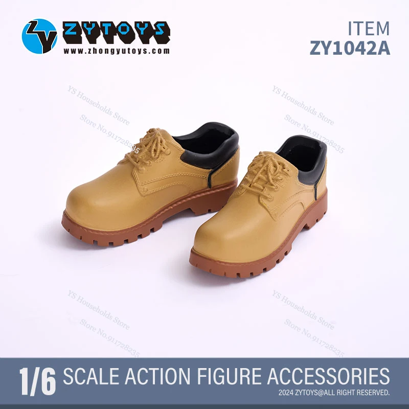 ZYTOYS ZY1042 1/6 Man Soldier Hollow Tooling Sport Sneakers ZY1043 Suit Leather Official Shoes Accessory For 12