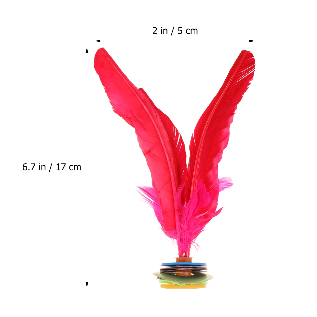 

2 Pcs Chicken Shuttlecock Kicking Game Shuttlecocks Toy Badminton Chinese