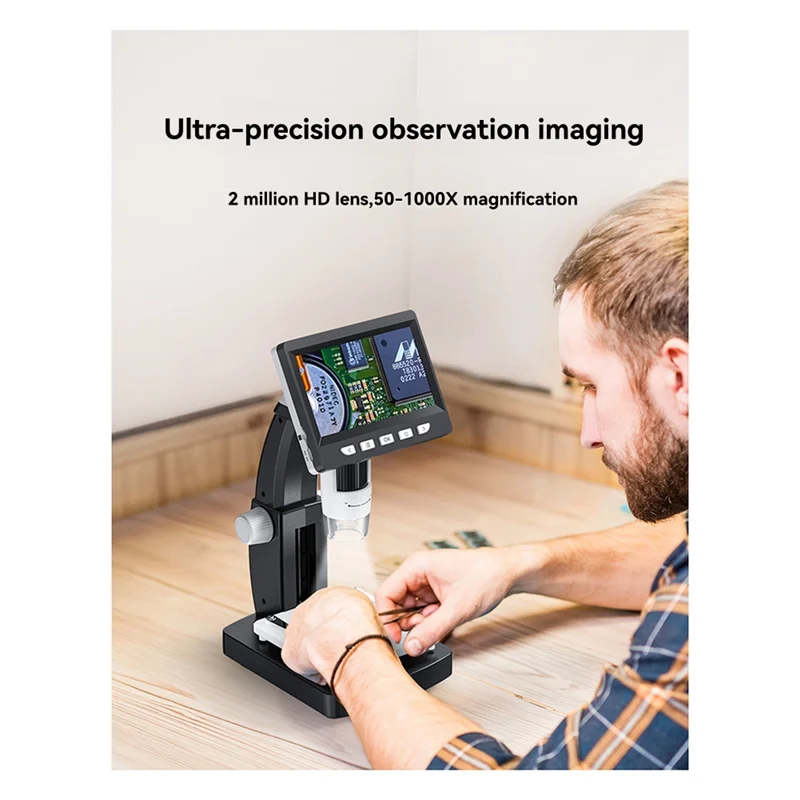 1000X Zoom HD1080P مجهر احترافي عدسة مكبرة إلكترونية رقمية مكبر احترافي-POS