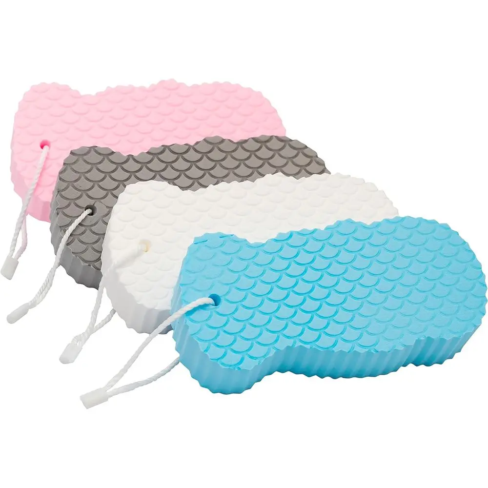 

Отшелушивающие губки (4 шт.) — Супермягкая отшелушивающая губка для душа для ванны — удаляет омертвевшую кожу и загрязнения из тела — отлично подходит для