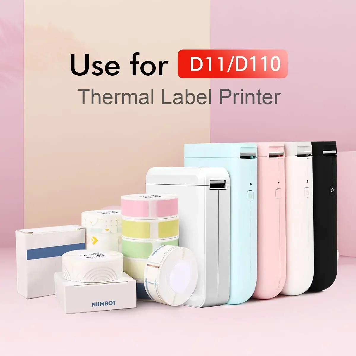 NIIMBOT D11 Cable Label D11 D110 D61 Label Sticker Fiber Wire Network Charging Cable Paper Sticker Adhesive Label Tape Thermal