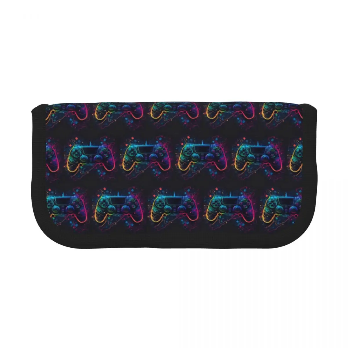 Neon Light Game Controller Gamepad Pencil Cases for Student Gifts Pen Box Pencil Bag Big Capacity Pencil Pouch Pen Holder