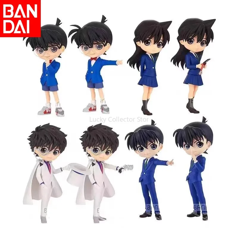 Genuine Bandai Qposket Detective Conan Kudo Shinichi Phantom Thief Kid Xiaolan Jingpin Figure Japanese Animation Model Toy