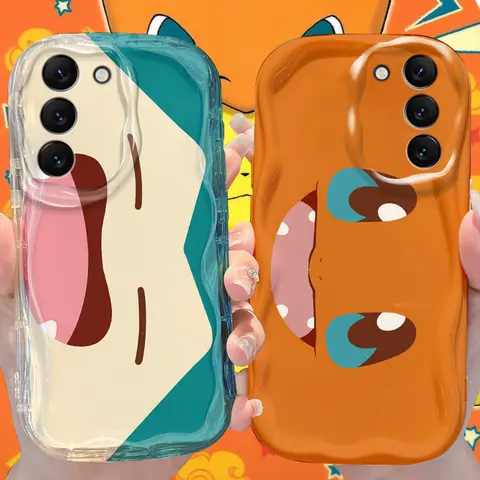 Coque Pokemon ronflex pour Samsung Galaxy A33 A32 A31 A30 A20 A24 A23 A22 A21S A20S A14 A13 A12 5G A10S A04E A04 4G A03 Core