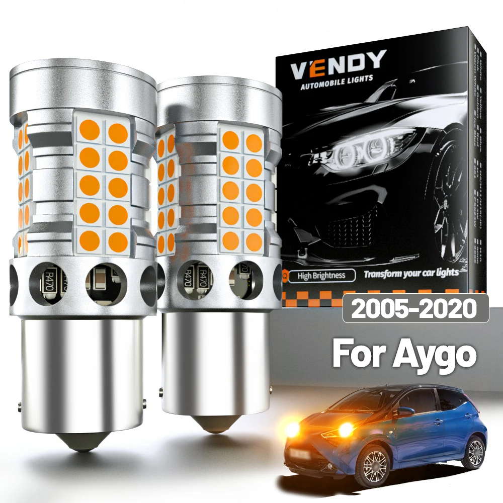 

2 шт. светодиодные указатели поворота для Toyota Aygo 2005-2020, поворотные фонари 2007 2008 2009 2010 2011 2012 2013 2014, аксессуары Canbus