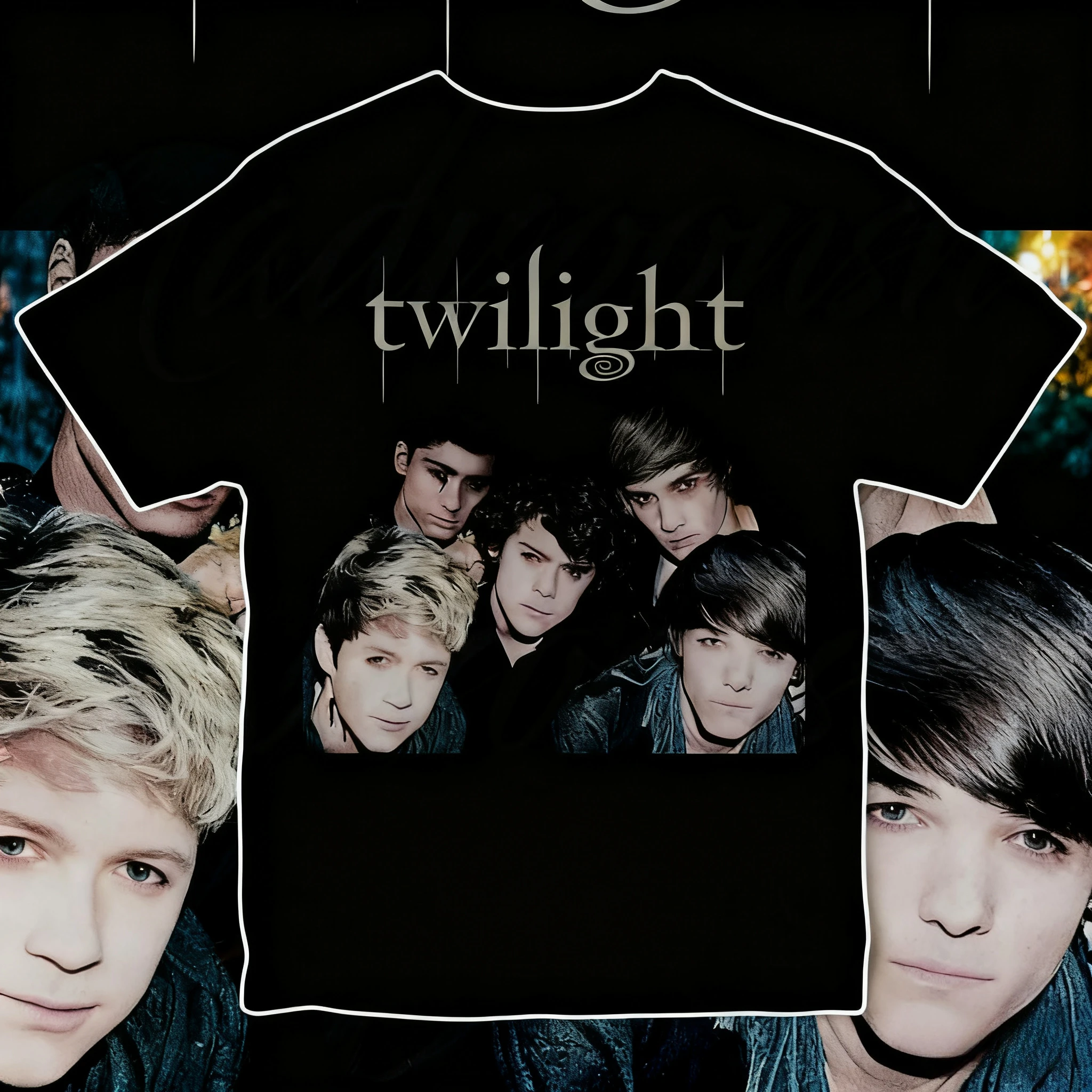 2025 الصيف الأكثر مبيعا الشفق اتجاه واحد الفرقة 100% القطن تي شيرت مطبوع هو عصرية وعصرية تنفس عادية Y2k