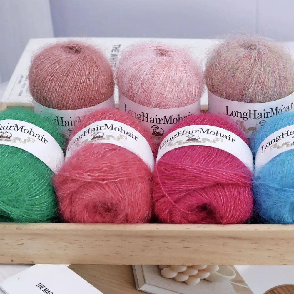 100g/set Alpaca Mohair Yarn for Hand Knitted Sweaters Hats Scarfs Shawls Gloves Socks DIY Soft Comfortable Skin Friendly Thread view 6