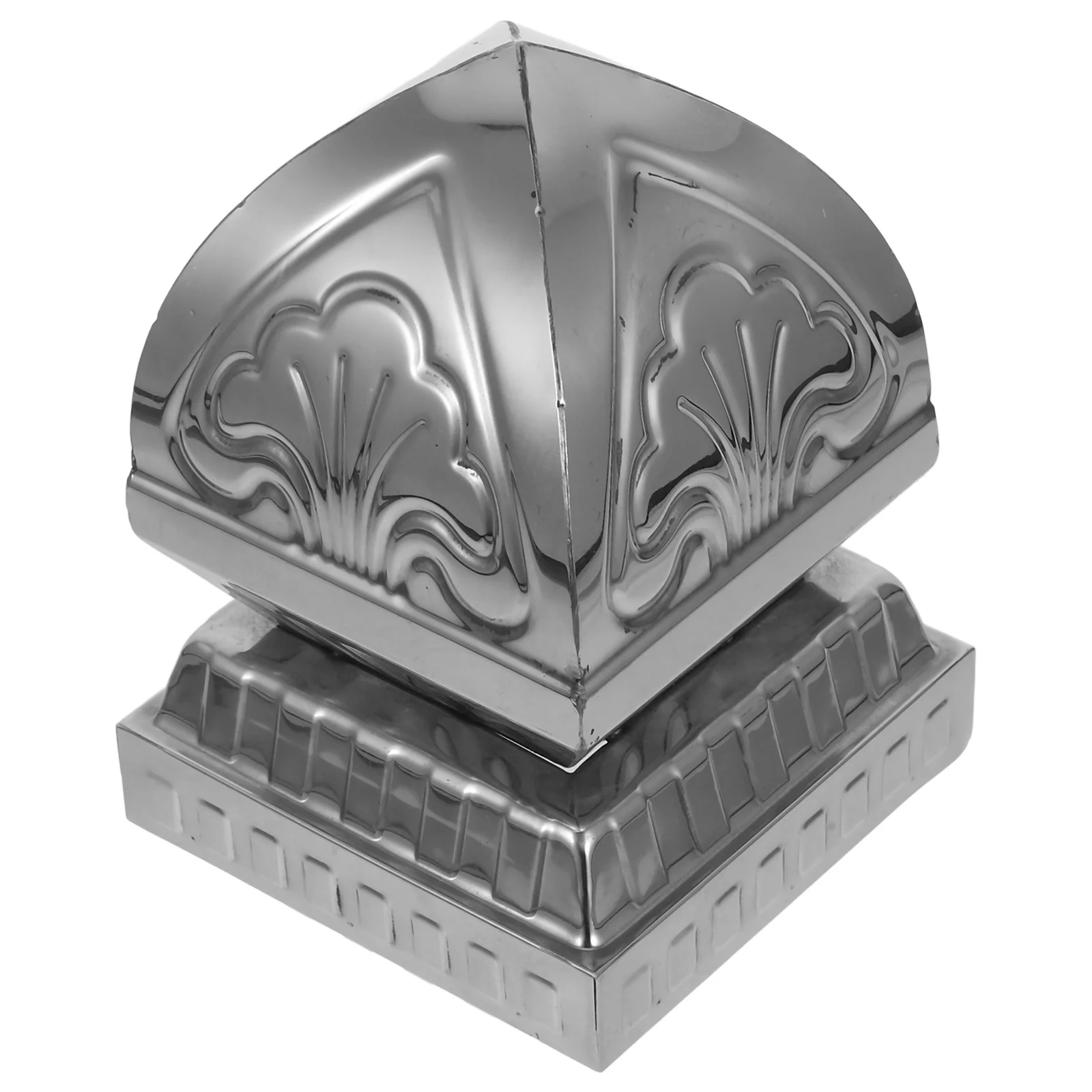 

Stainless Steel Fence Cap Post Top Decorative Ball Finial Replacement Metal Fence Toppers for Garden Railings Post Caps