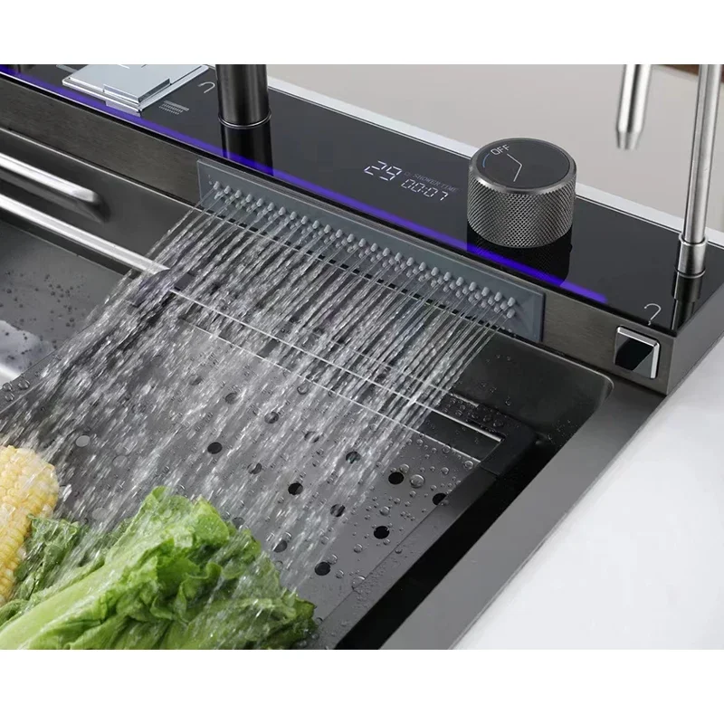 Modern Multi-functional Sink With Digital Display With Faucet Nano Sink