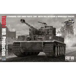 RYEFIELD MODEL RFM RM-5100 1/35 Tiger I Mid Production w/ Full Interior - Scale Model Kit