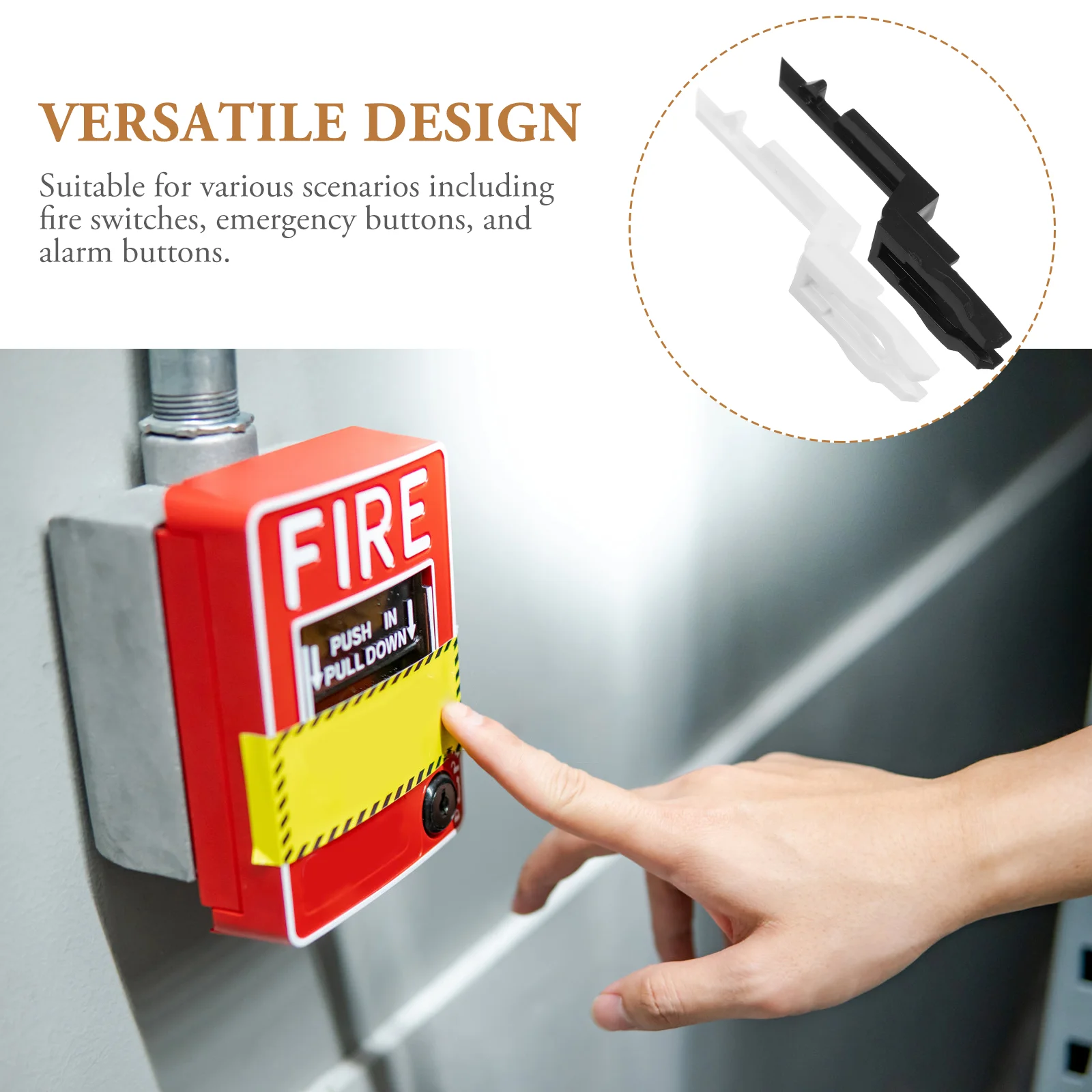 10 Pcs Fire Reset Key Emergency Call Point Test Keys for Break Glass Switches Plastic Kits Suite