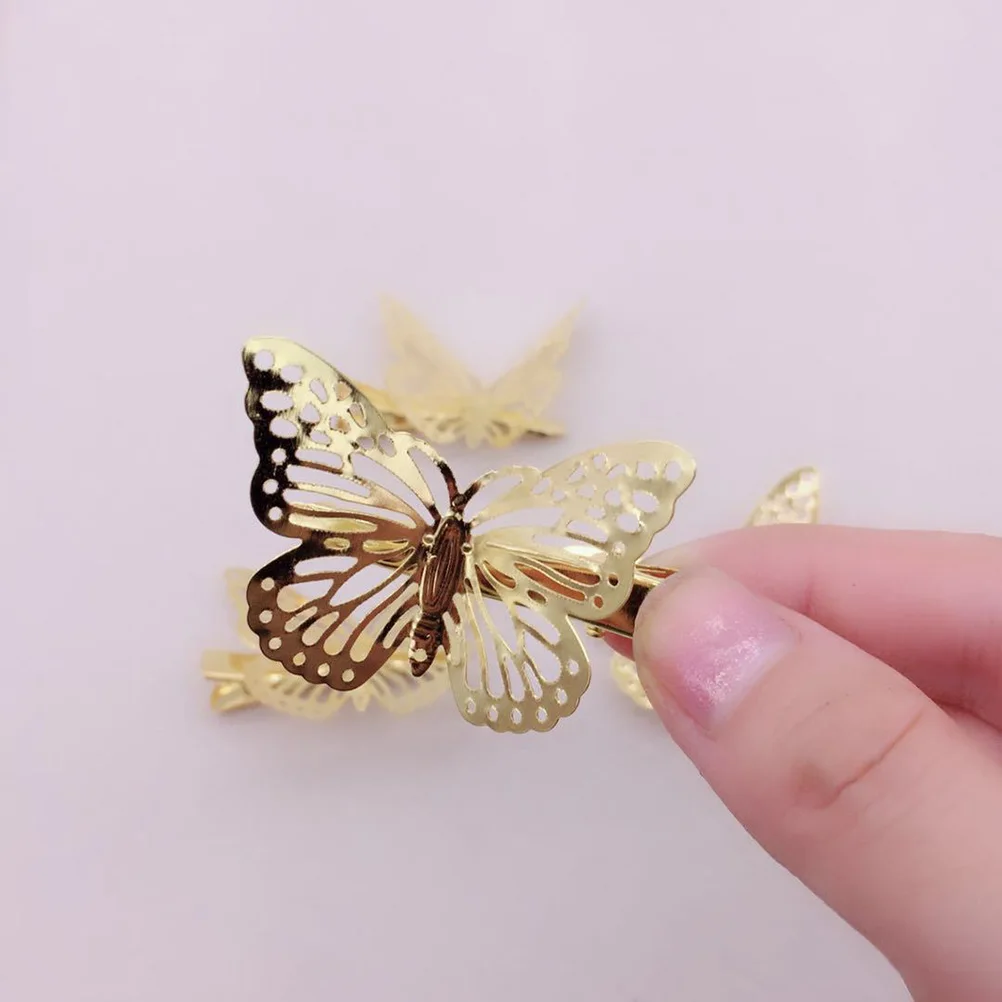 

6pcs Alloy Hair Pins For Women Bridal Hair Clips Barrettes Wedding Party Evening Event Flower Girl Bridesmaid Decorative