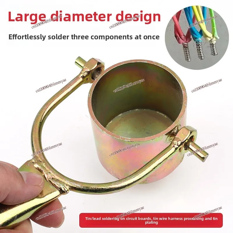 Electrician solder pot Large diameter heating ironing pot
