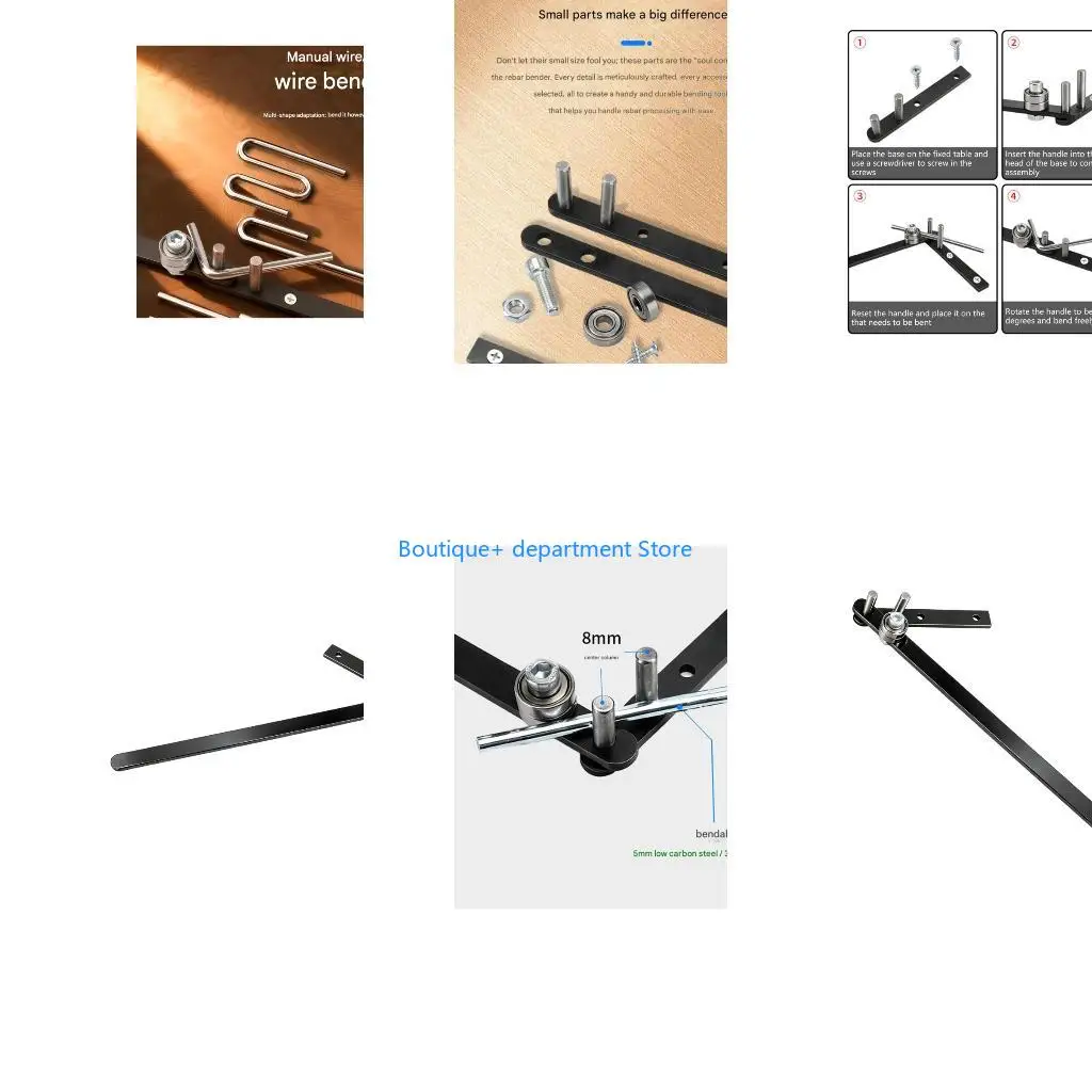 E1PD Professional Manual Bending Machine Metal Rod Bender Bending Tool High Strength