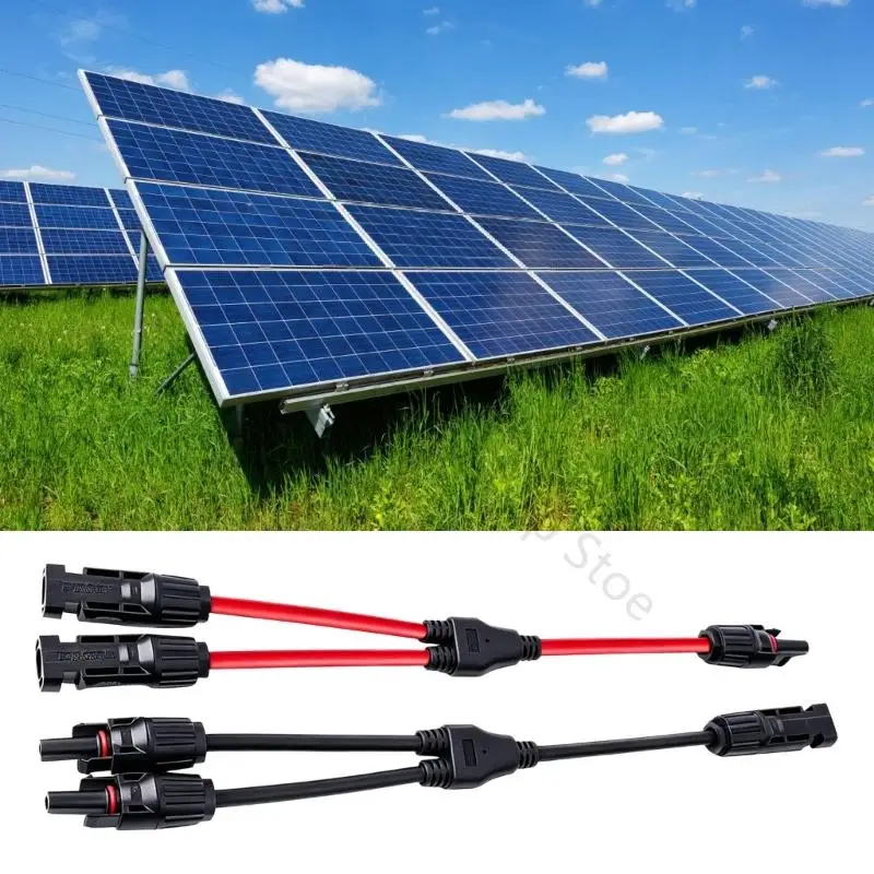96BA Rooftop-Array-Abzweigkabelset, Modul-Y-Splitterpaar mit zweifarbigen Kabeln, 2-zu-1-Layout, Twist-Lock-Gehäuse, 28 – Detail 10