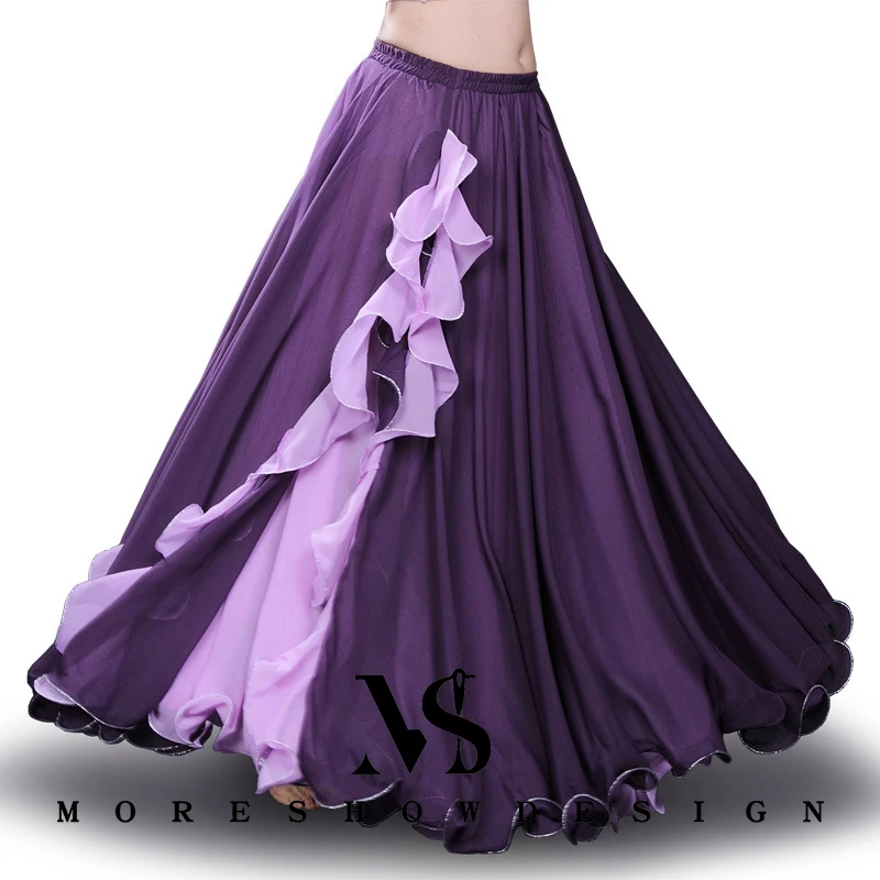 Belly Dance Sexy Long Skirt Chiffon Skirt for Women Summer Dance Outfit Suit Big Swing Performance Accessories Dancewear