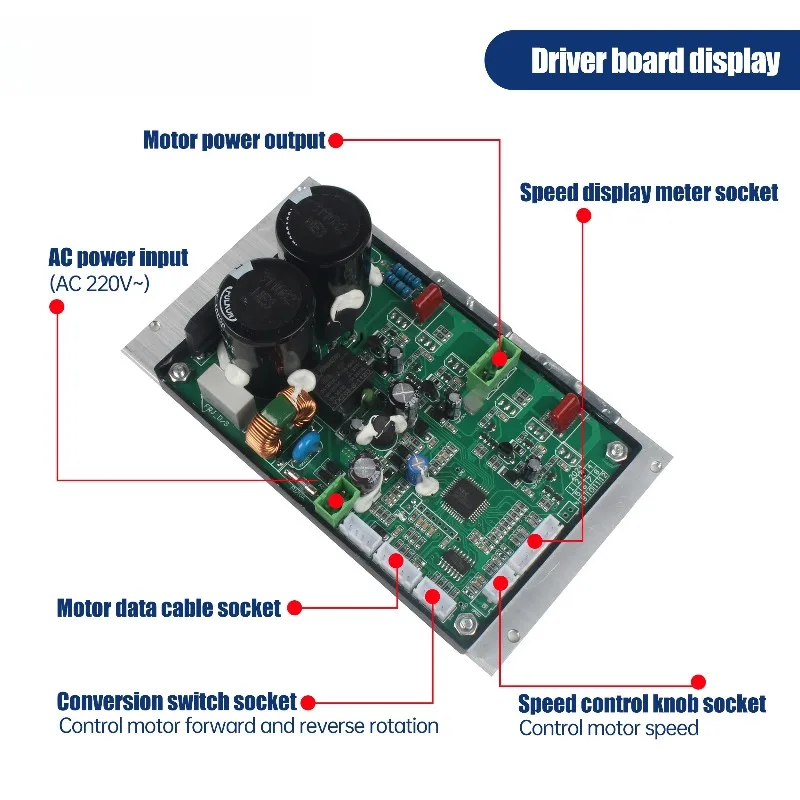 DC Brushless Lathe Spindle Motor Driver Board for CD-210V MX-210V WM-210V, Controller Card 220V