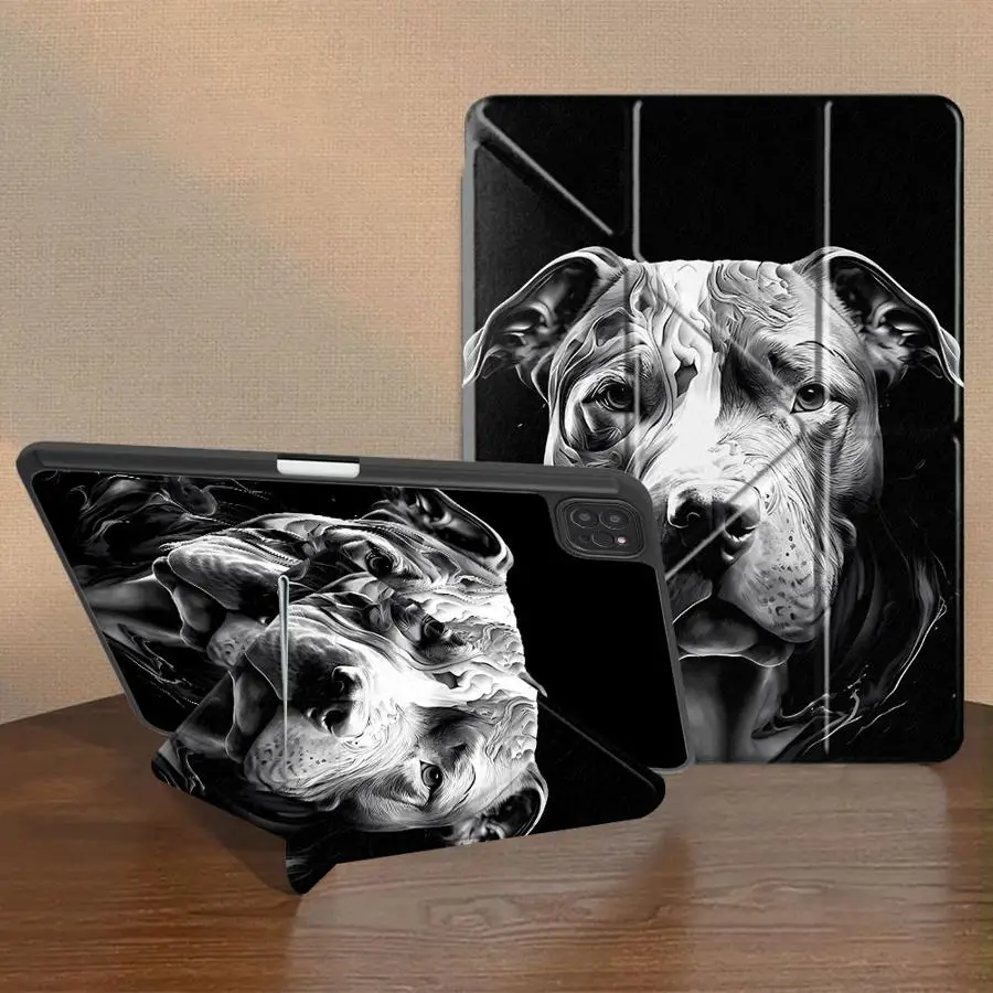Holder Cover Tablet Case For iPad Pro 11th 10th 9th 8th 7th 12.9inch Air 4 5 M3 M2 M4 11inch Pro 2025 Mini 6 7 Creative Dog