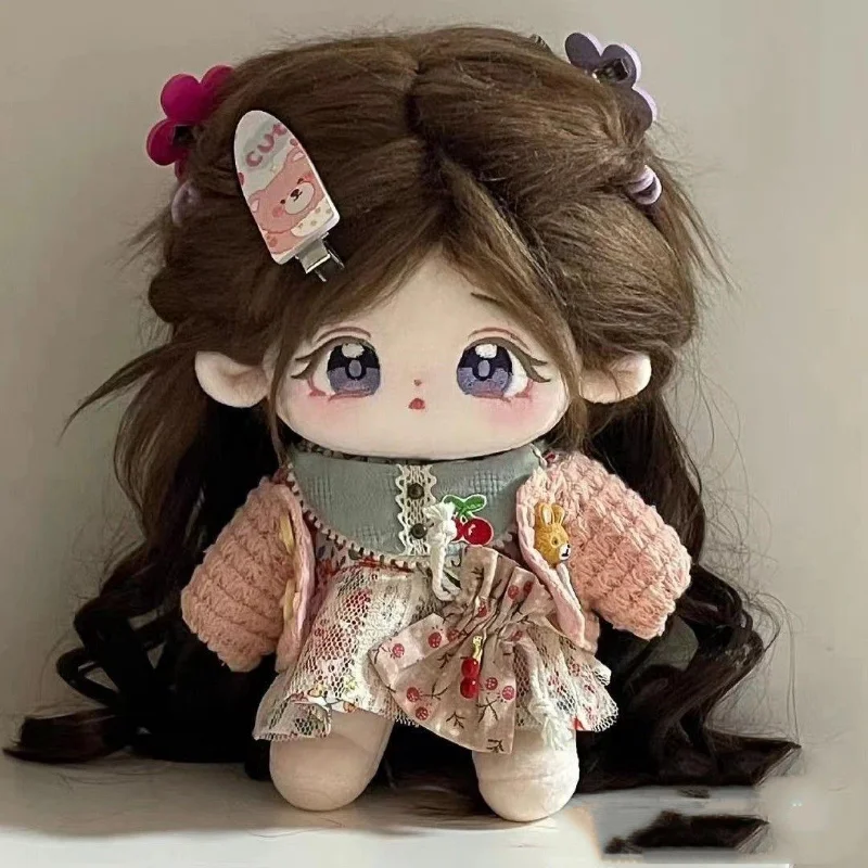 20cm IDol Doll Anime peluche Star Dolls carino farcito personalizzazione figura giocattoli cotone Baby Doll peluche giocattoli collezione fan regalo