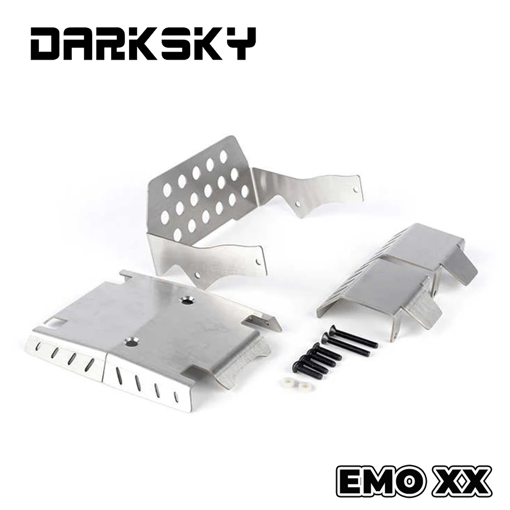 DARKSKY Metalowa Płyta Ochronna Podwozia, Ochrona Przed Upadkiem, Akcesoria do Crossrc 1/6 EMO XX EMO XXL