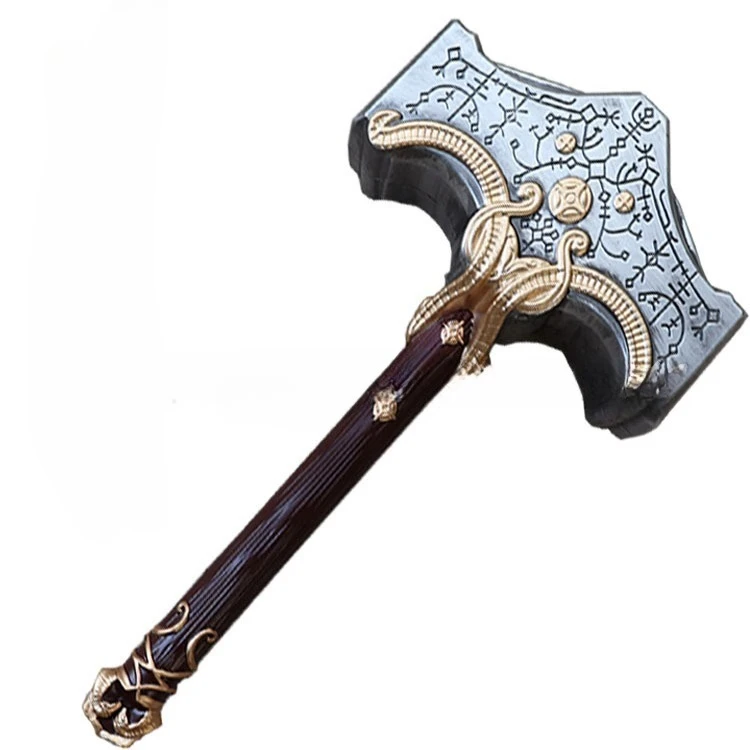 雷の神トールミョルニルハンマーモデルおもちゃハロウィンパフォーマンスパーティーコスプレ小道具コスチュームアクセサリー