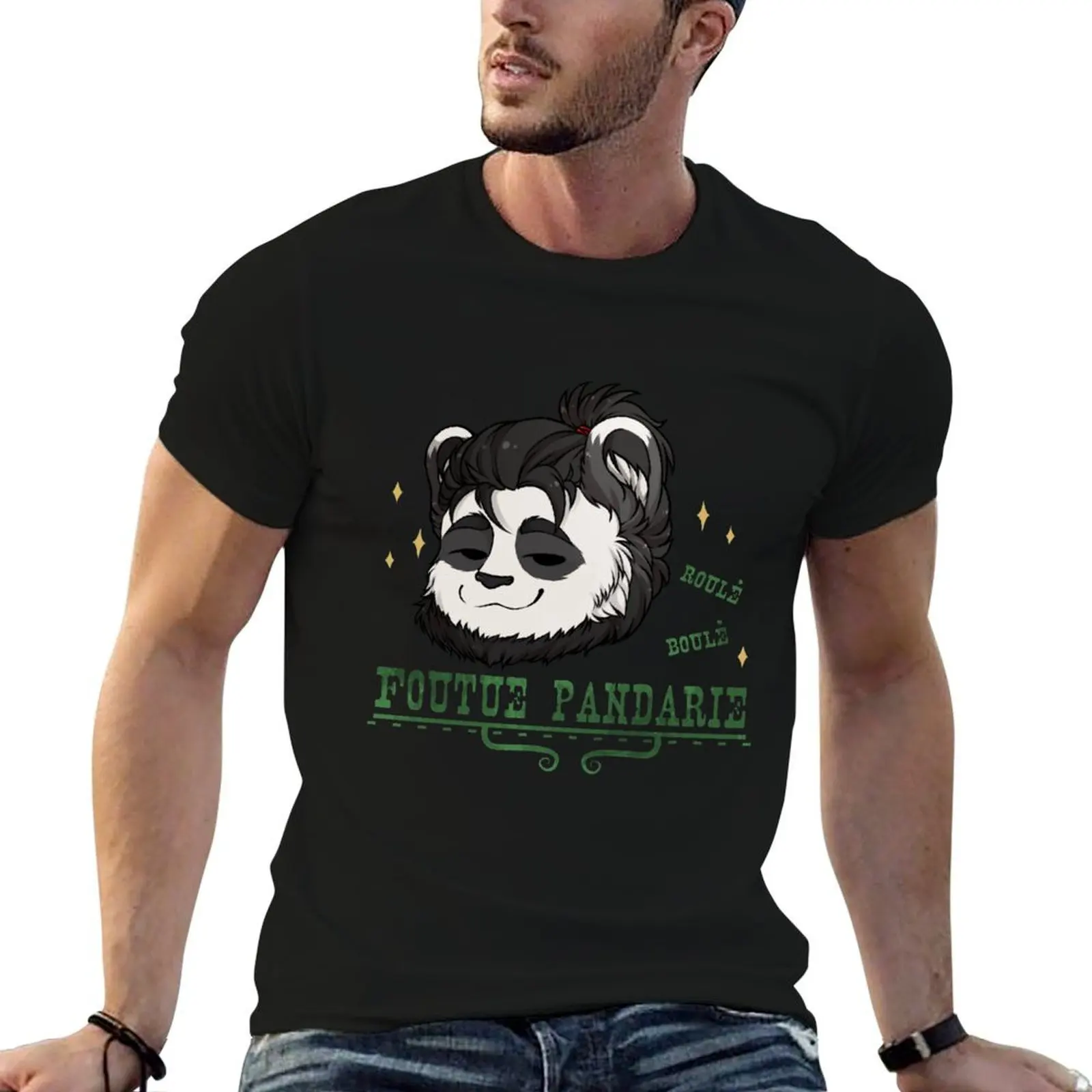 

Pandaren - FOUTUE PANDARIE T-Shirt t shirt custom print t shirts for man graphic tees t shirts with prints T-Shirt