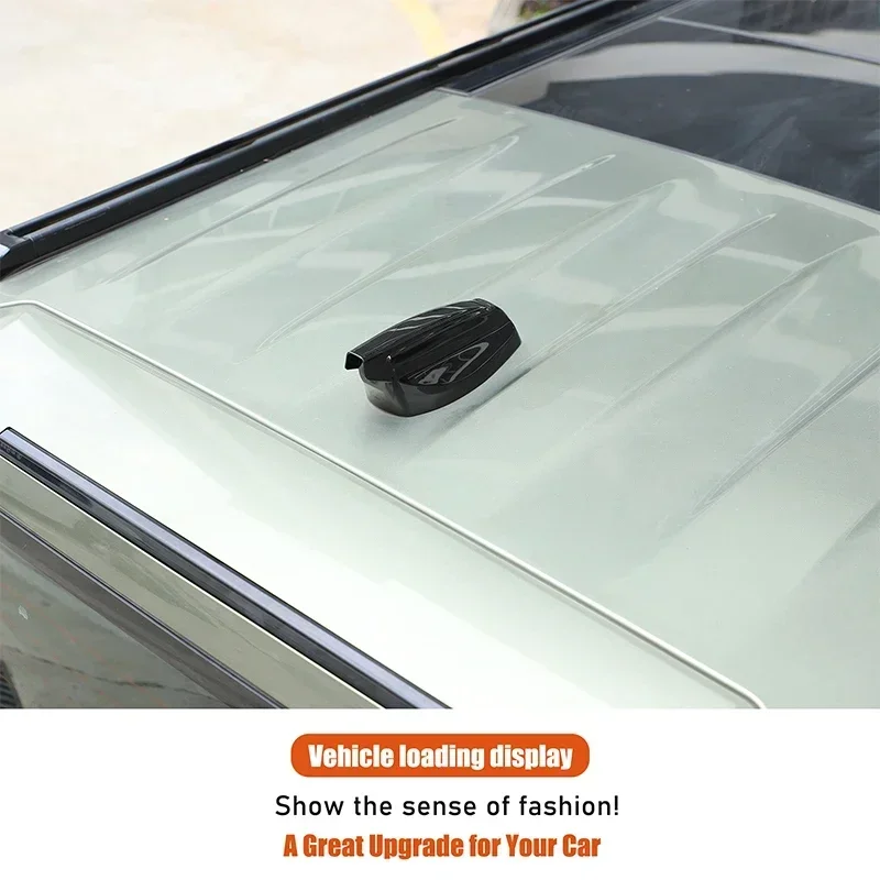 

ABS Carbon Fiber Car Shark Fin Antenna Cover Trim Sticker For Land Rover Defender 90 110 130 2020-2024 Car Accessories