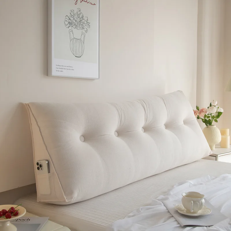 

Бамбуковая бархатная подушка для изголовья, съемная и моющаяся мягкая защитная подушка для талии в общежитии на спинке Bedtatami