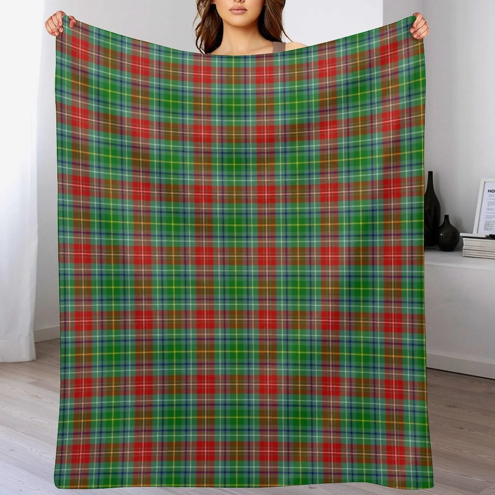 

Muirhead Tartan Throw Blanket Plush Fuzzy Cozy Blanket for Couch Sofa