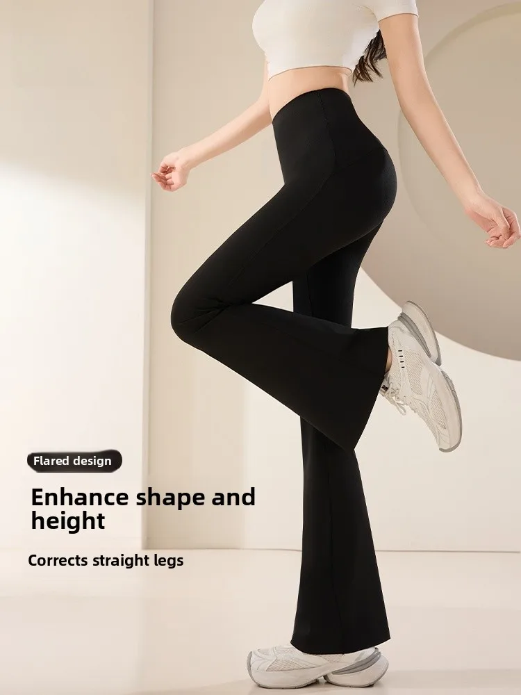 

High Waist Fce Lined Yoga Fitn Pants Butt Lifting Trousers Leggings Person Bla Bell Bot Women's Bot