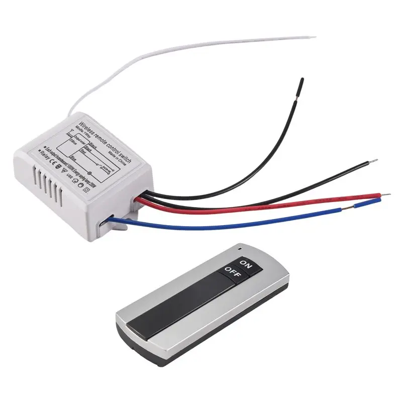 N91R-10X 1 Way On/OFF 220V Wireless Remote Control Switch Digital Remote Control Switch For Lamp & Light HT035