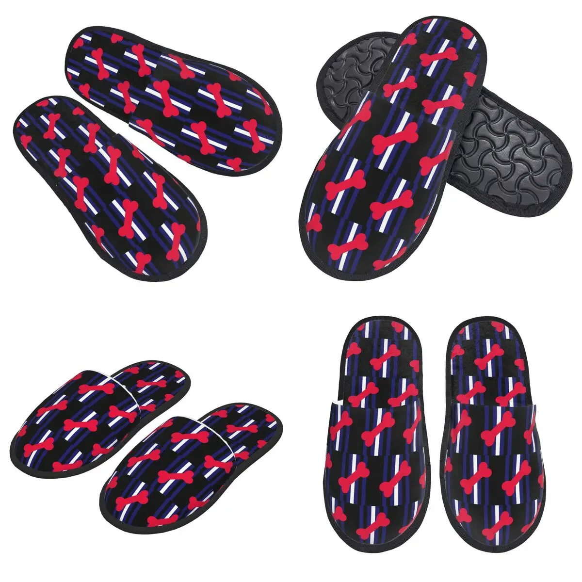 

Custom Leather Puppy Pride Slippers Memory Foam Warm Soft Women House Slipper Indoor Cozy Shoes