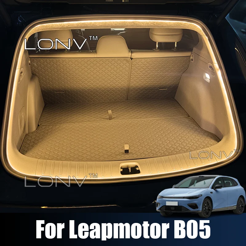 For Leapmotor B05 Lafa 5 2026 2027 Car Trunk LED Strip Trunk Led Light High-Brightness LED Tool-Free Installation Accessories