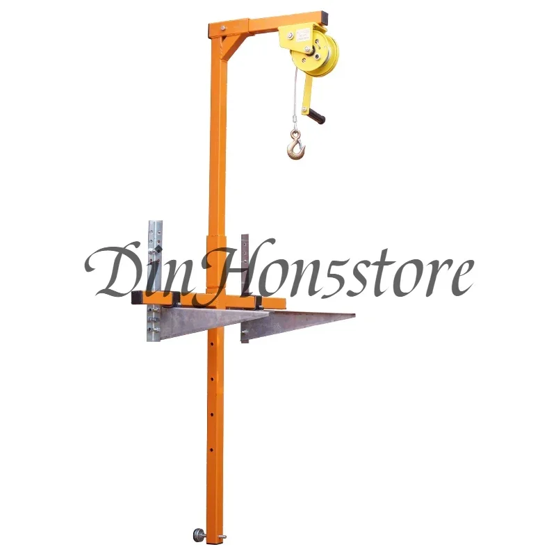 Install air conditioner external machine artifact hoisting air conditioner disassembly small crane hoisting 1P2P3P