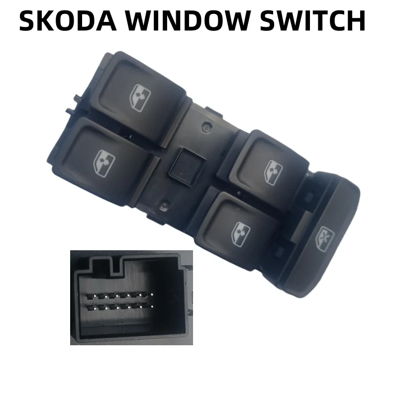 

6V1959857A New Electronic Power Electric Window Switch Control For Fabia Rapid 5JB959857 6V0959855 5G0959855F 5GG959855 5J