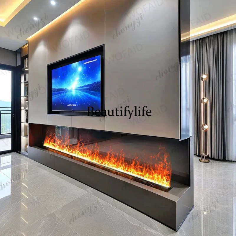 Automizing 5d Simulation Flame Vapor Mist Electric Fireplace Water Steam Remote Control Eco-Friendly Humidifier