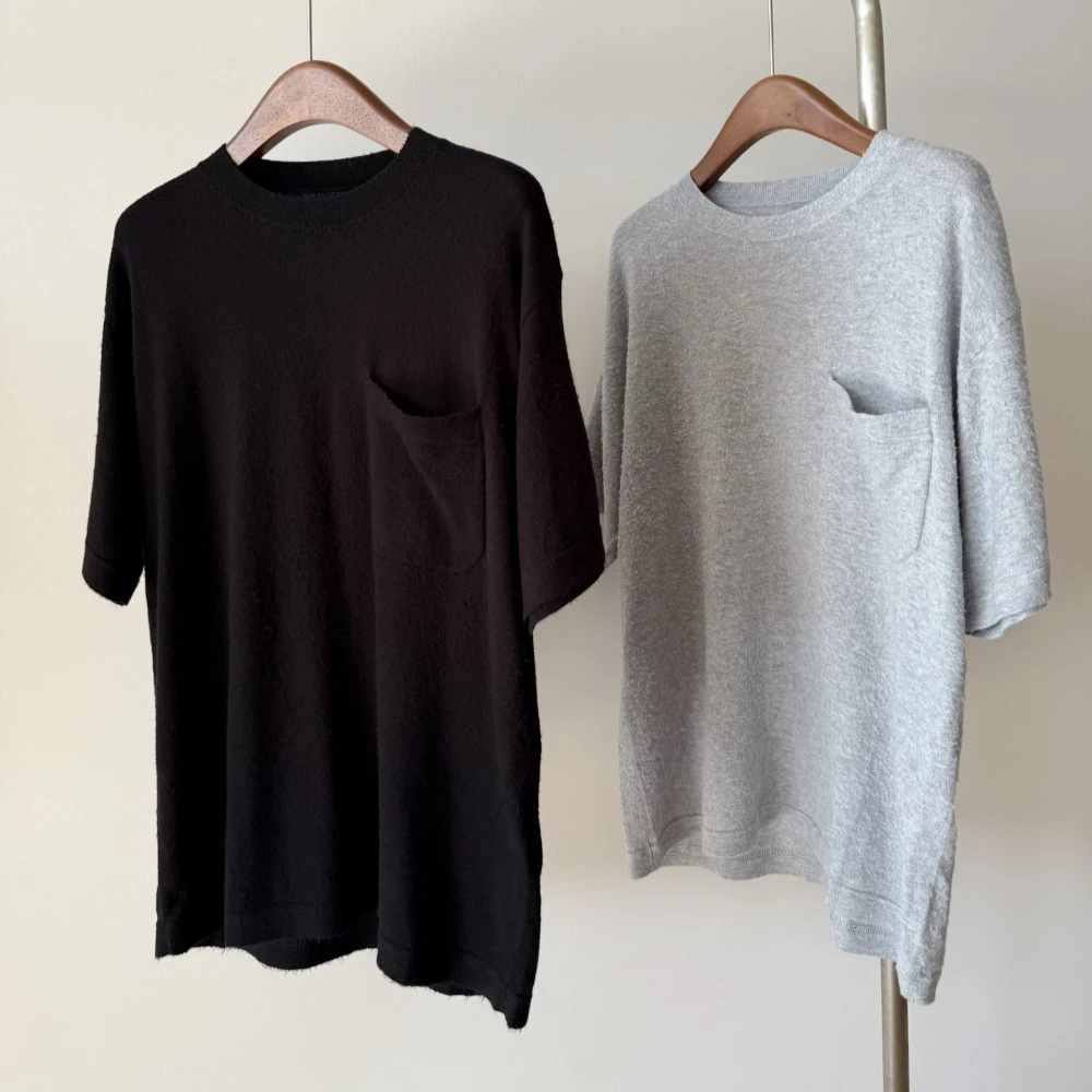 Fully Hand-pulled Loose Silhouette Cotton T-shirt
