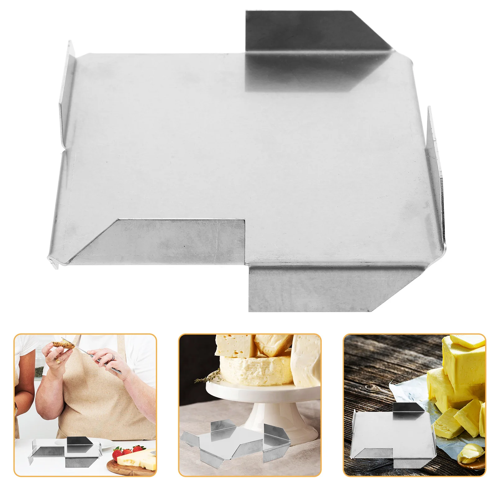 Stainless Steel Butter Spreader Base Stable Durable Fixing Base for Butter Wheel Roller Kitchen Tool DIY Burger Accessory