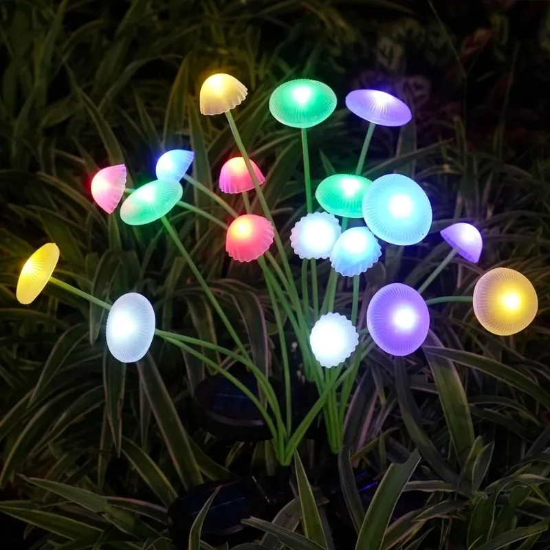 Solar lawn lights Mushroom lamp water proof Outdoor courtyard lights Landscape ground lights for holiday wedding parties