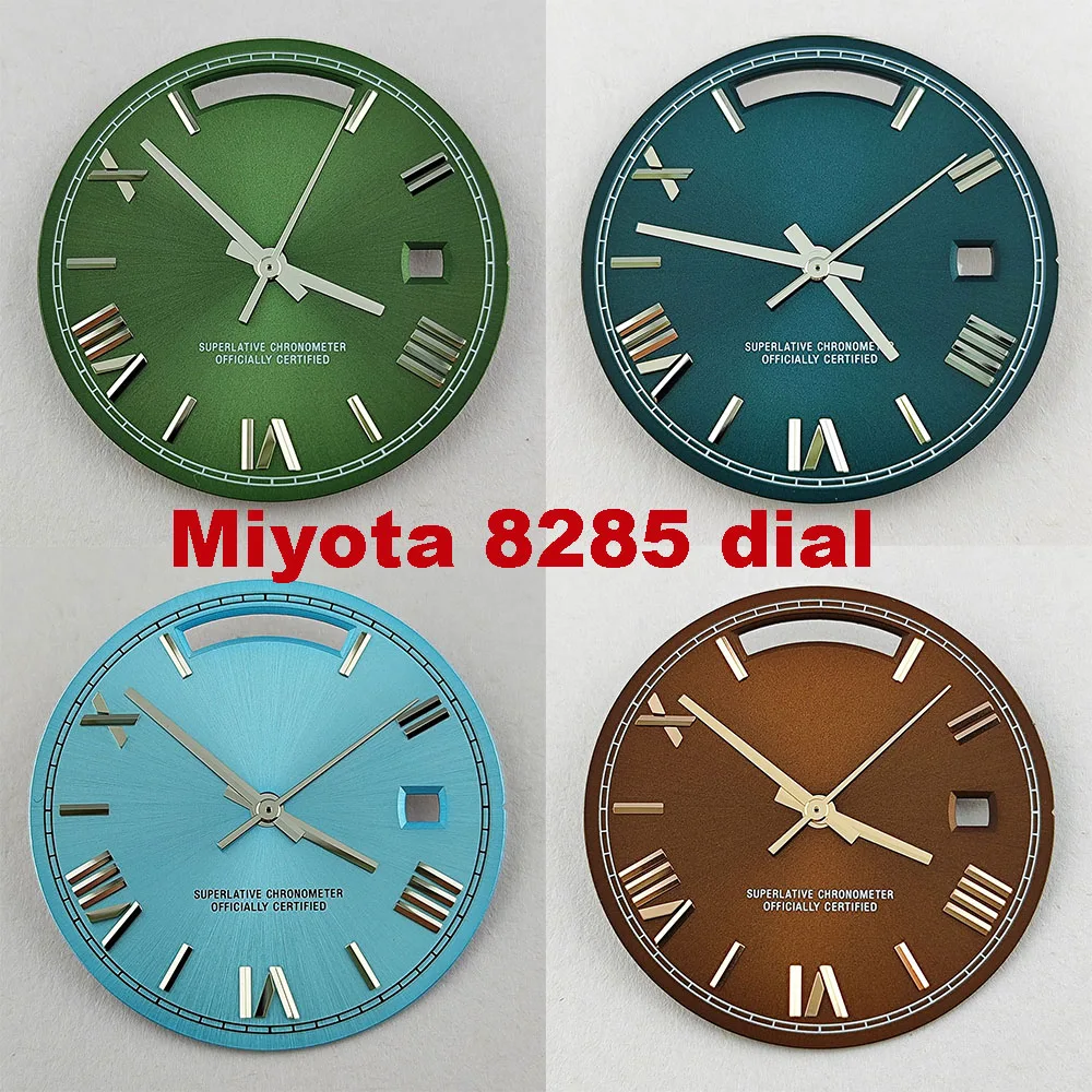 

31mm Miyota 8285 dial Miyota 8285 hands with green luminous suitable for Miyota movement 8285 Roman dial