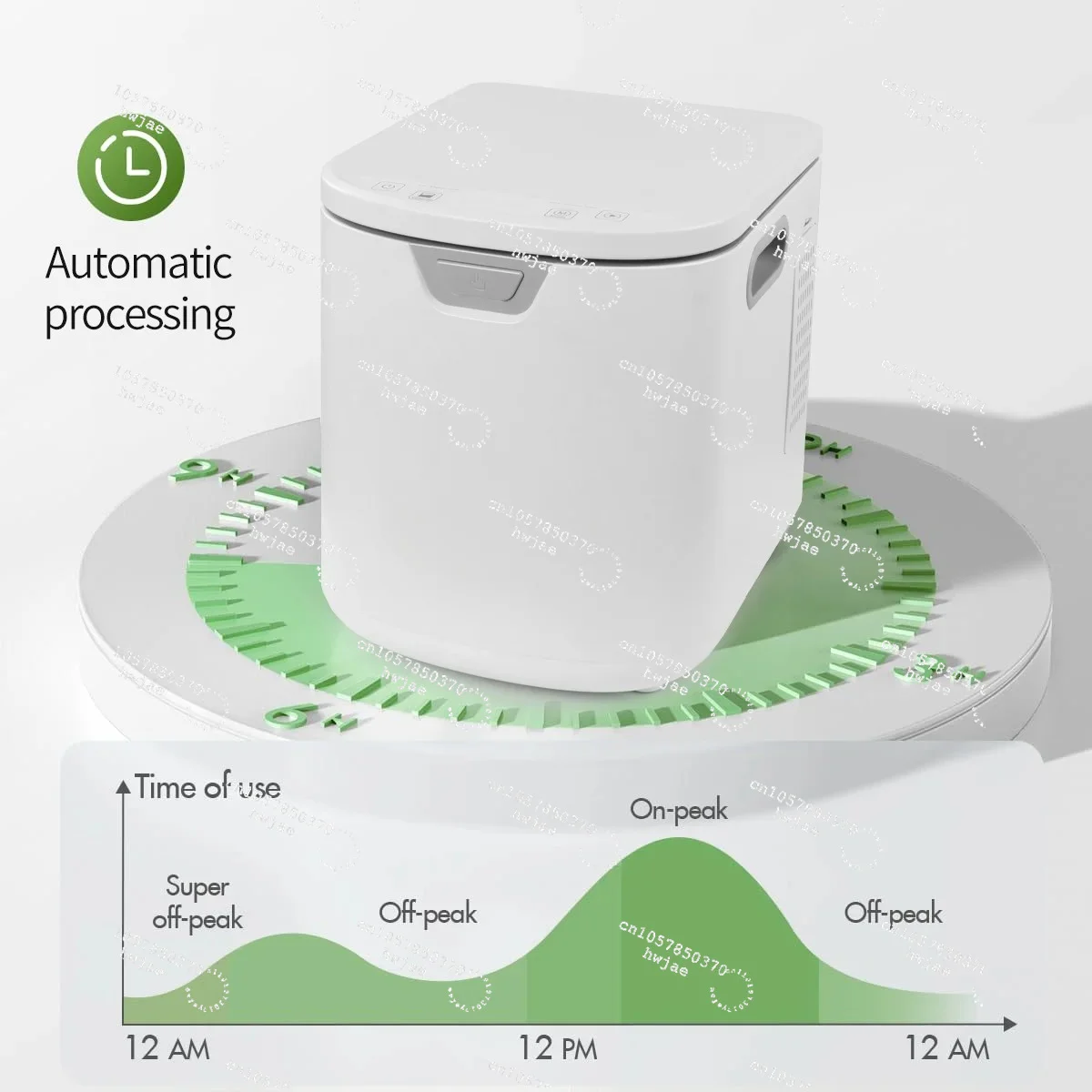 3.5L Electric Kitchen Composter Simple, Eco-Friendly & Large Capacity for Food Scrap Recycling