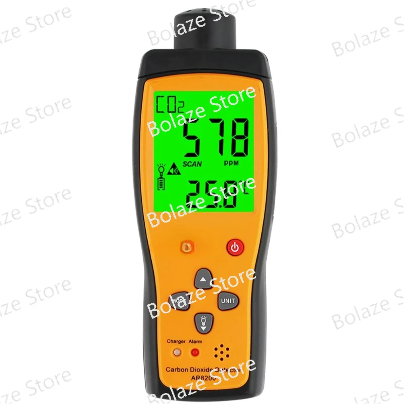 

AR8200 Carbon Dioxide Detector CO2 Meter Industrial Grade Portable Gas Test Alarm