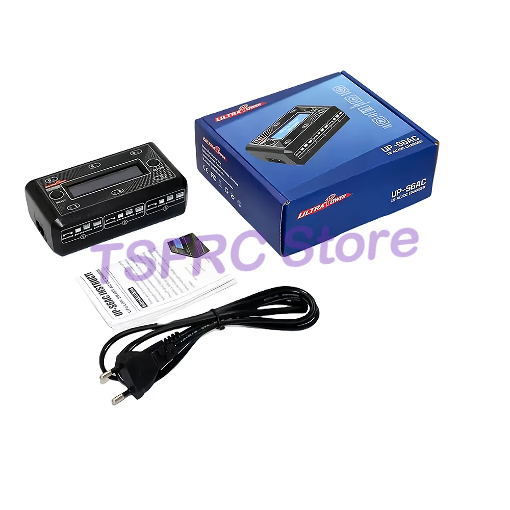 Ultra Power UP-S6AC pantalla Digital LCD 6x4,35 W AC DC cargador de batería para 1S LiPO LiHV RC modelo Accesorios