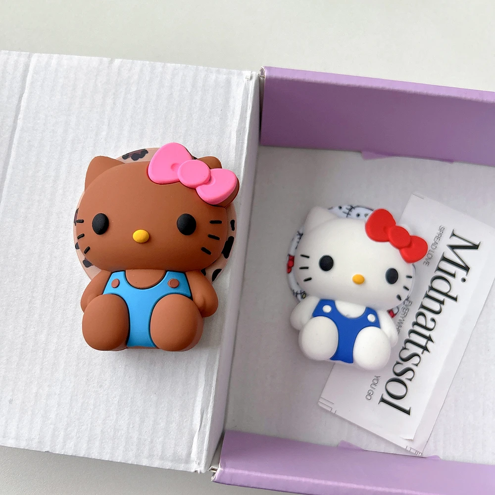 

Магнитный держатель Sanrio Hello Kitty для Magsafe, подставка-грипток для iPhone и Samsung, складной держатель для беспроводной зарядки
