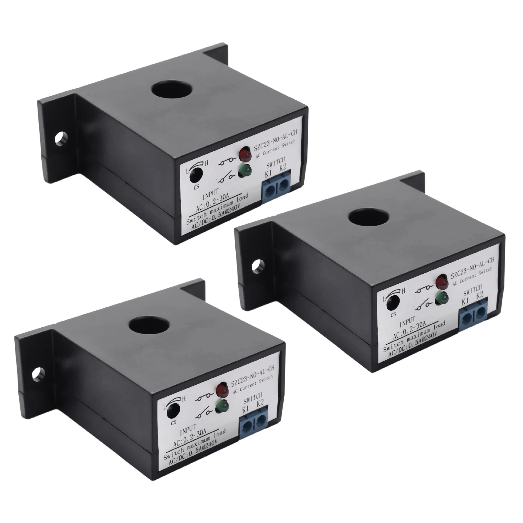 -ABDH 3X Current Mutual Inductance Switch SZC23-NO-AL-CH Normally Open Current Detection Switch For AC Current Current