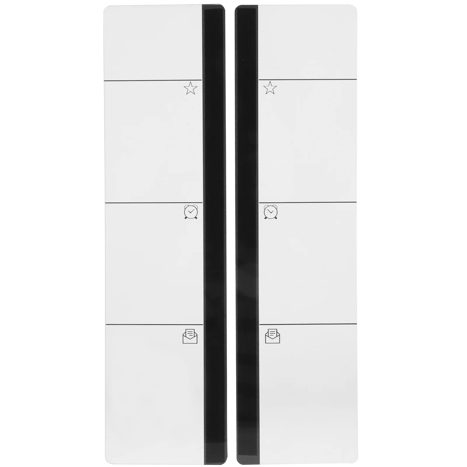 

2 Pcs Message Board Monitors Side Panel Memo Storage Sticky Plastic for Office Computer Screen Reminder