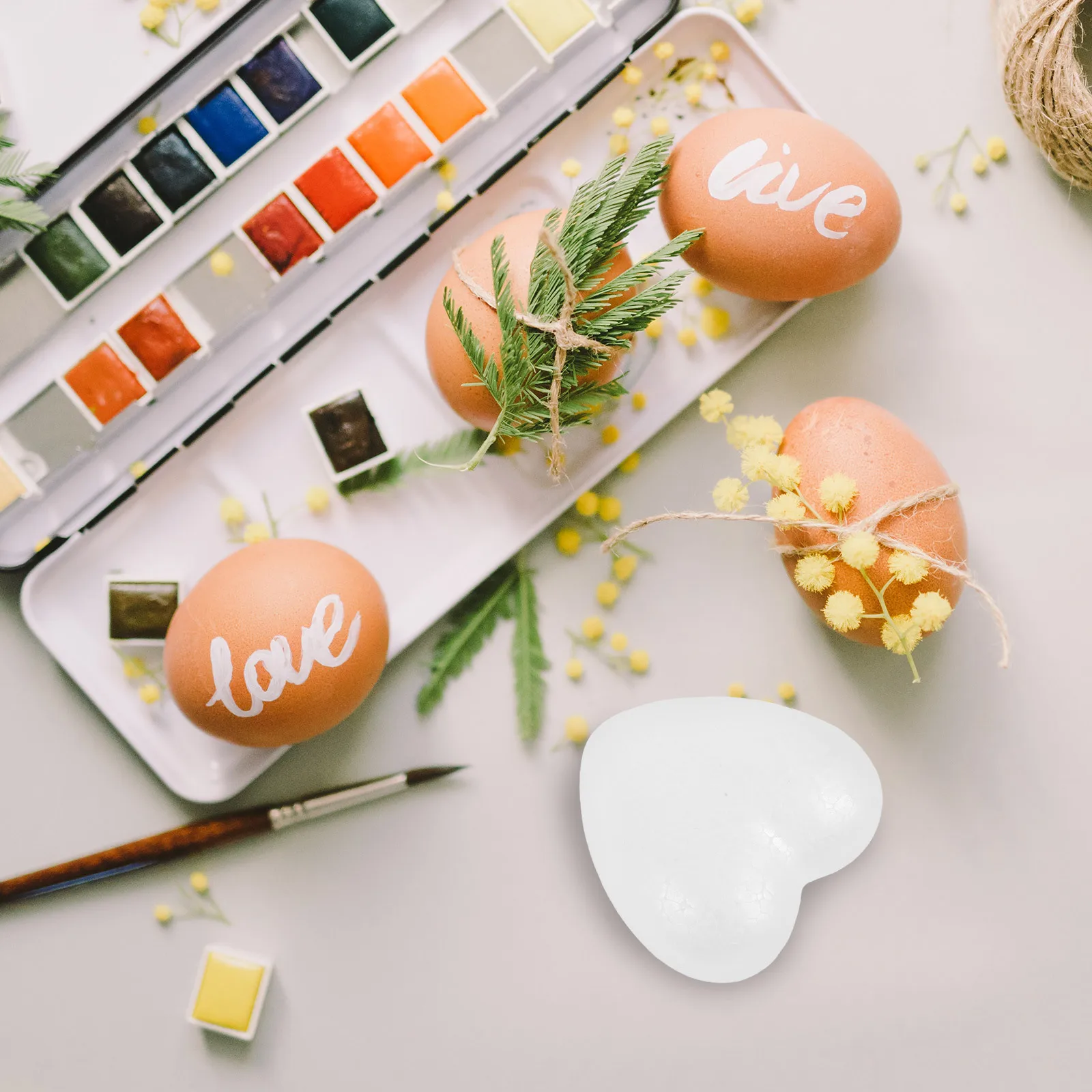 

10Pcs Polystyrene Heart Decoration White 6Cm Perfect for DIY Crafts Wedding Valentines Christmas Shower Art Projects