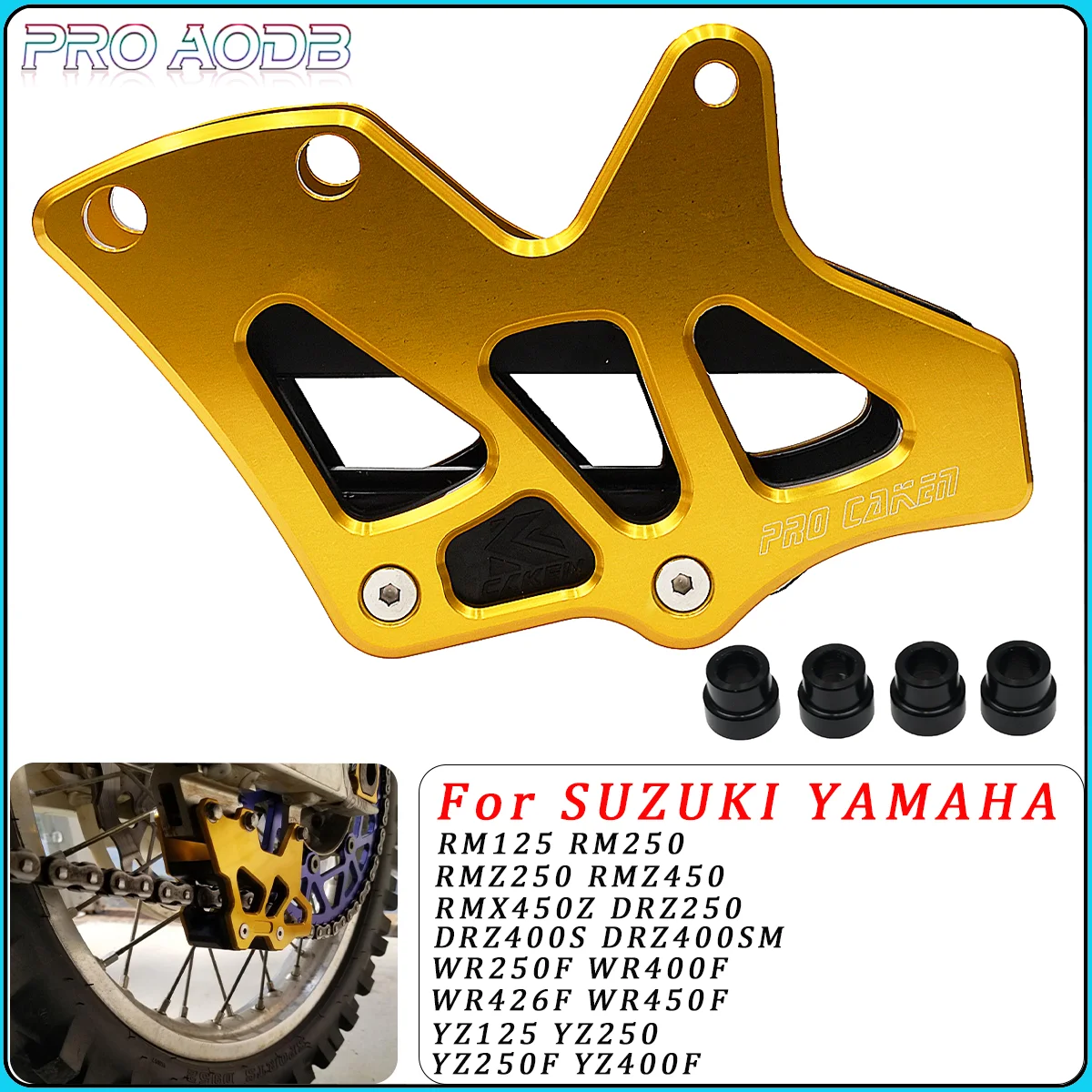 

Motorcycle CNC Chain Guard Guide For YAMAHA YZ125 YZ250 YZ250F YZ400F YZ426F YZ450F WR250F WR400F WR426F WR450F YZ WR 250F 450F