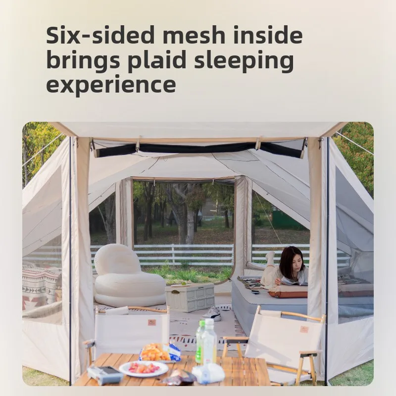 

SHANYEU уличная походная ночная утолщенная портативная палатка для кемпинга Aurora 16, плоская полностью автоматическая надувная палатка, уличная зимняя палатка